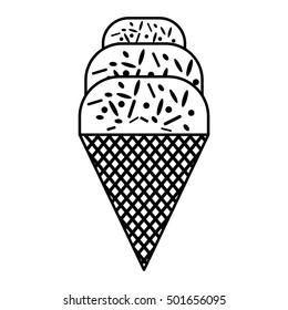 delicious sweet ice cream vector illustration design