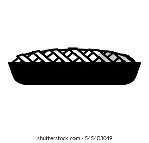 delicious sweet pie icon vector illustration design