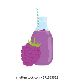 Delicious and sweet smoothie icon vector illustration graphic design