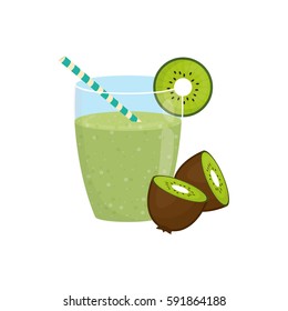 Delicious and sweet smoothie icon vector illustration graphic design