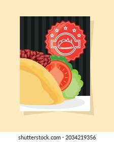 delicious taco fast food card