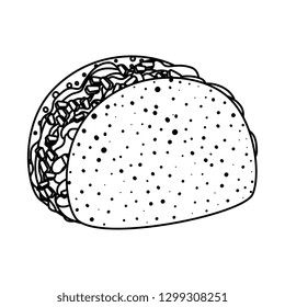 delicious taco mexican food