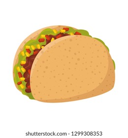delicious taco mexican food