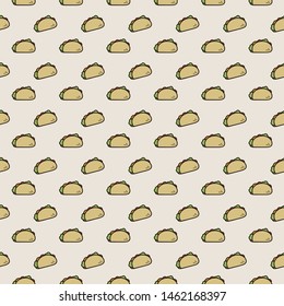 Delicious taco tile texture, mexican food
