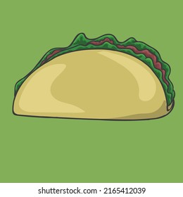 delicious taco vector illustration design