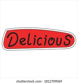 Delicious tag icon on the white background