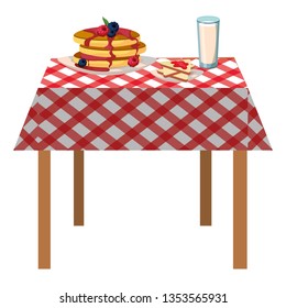 delicious tasty breakfast cartoon
