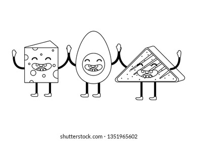 delicious tasty food cartoon