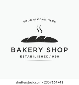 Delicious and tasty organic Fresh Baked Bakery Shop logo retro vintage.Logo for bakery, label or badge, business.