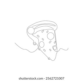 Delicious and tasty Pizza image, fresh and healthy food ready to eat lunch dinner breakfast traditional fast food vector illustration.