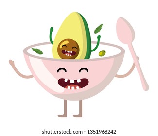 delicious tasty vegetable cartoon