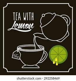 delicious tea design, vector illustration eps10 graphic 