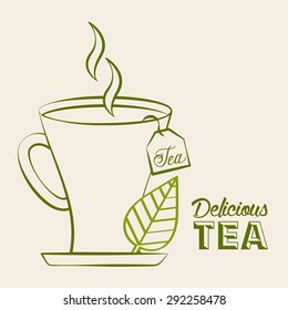 delicious tea design, vector illustration eps10 graphic 