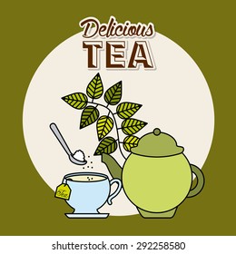 delicious tea design, vector illustration eps10 graphic 