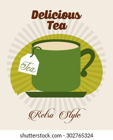 delicious tea design, vector illustration eps10 graphic 