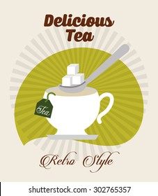 delicious tea design, vector illustration eps10 graphic 