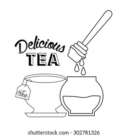 delicious tea design, vector illustration eps10 graphic 