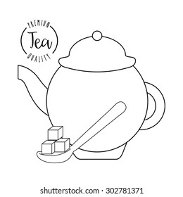 delicious tea design, vector illustration eps10 graphic 