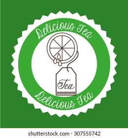 delicious tea design, vector illustration eps10 graphic 