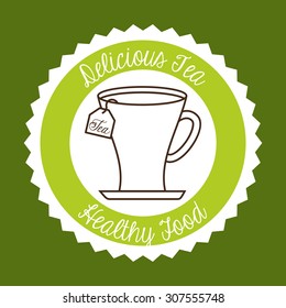 delicious tea design, vector illustration eps10 graphic 