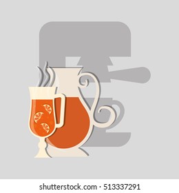 Delicious tea drink icon vector illustration graphic design