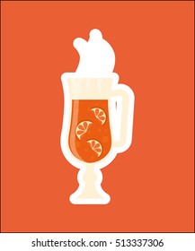 Delicious tea drink icon vector illustration graphic design