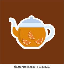 Delicious tea drink icon vector illustration graphic design