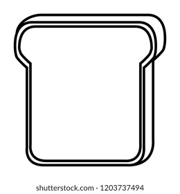 delicious toast bread icon