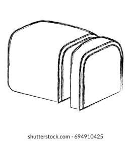 delicious toast bread icon