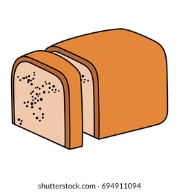 delicious toast bread icon