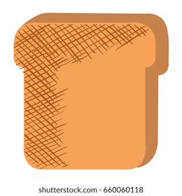 delicious toast bread isolated icon