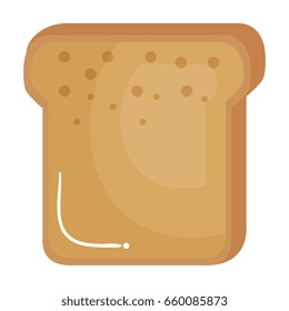 delicious toast bread isolated icon