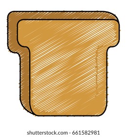 delicious toast bread isolated icon