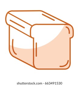 delicious toast bread isolated icon