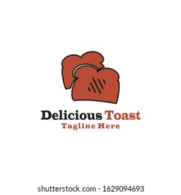 Delicious Toast Logo Food Vector