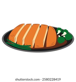 Delicious Tonkatsu Vector Art for Japanese Food Lovers