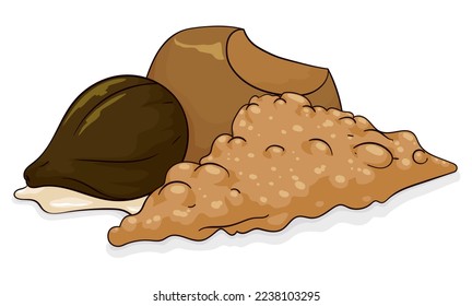 Delicious and traditional Colombian sweet dish with puff pastry, custard and soaked fig with syrup.