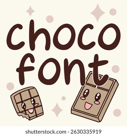 Delicious and trendy chocolate-themed vector T-shirt design perfect for apparel, merchandise, or gift products. This high-quality illustration features fun and eye-catching cocoa elements, ideal for c