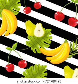 delicious tropical fruit background design