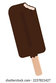 Delicious Vector Chocolate Bar on white background