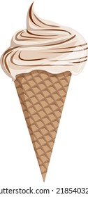 delicious vector ice cream cone
