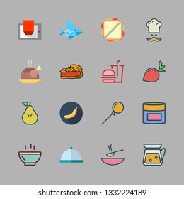 delicious vector icon set