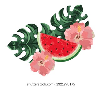 delicious watermelon cartoon