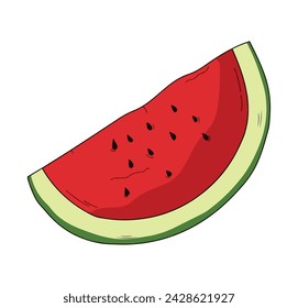 Köstliche Wassermelone und gekatzte Scheiben davon