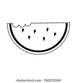delicious watermelon slice icon