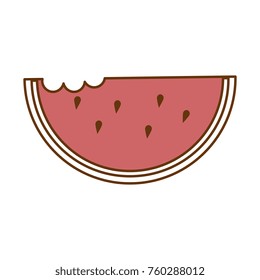 delicious watermelon slice icon