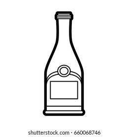 Delicious wine drink bottle