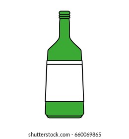 Delicious wine drink bottle