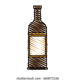 Delicious wine drink bottle