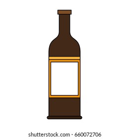 Delicious wine drink bottle